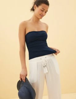 Best Sale 🔥 M&S Collection Tankinis Tummy Control Bandeau Tankini Top 👏 -Women's Holiday Shop Sales SD 01 T52 5913T F0 X EC 2