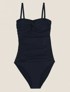 Cheap 🔥 M&S Collection 🩱 Swimsuits Tummy Control Multiway Bandeau 🩱 Swimsuit 🎉
