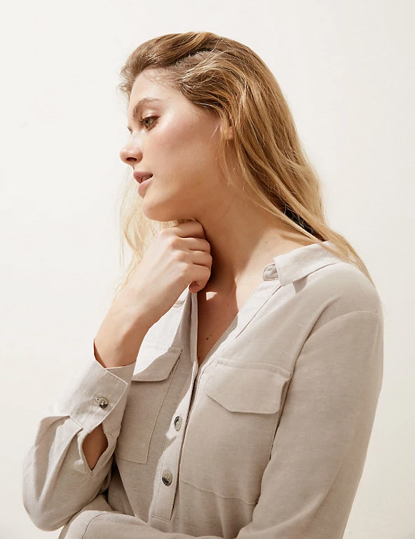 Best Sale ๐ M&S Collection ๐ Dresses Linen Rich Knee Length ๐ Shirt ๐ Dress ๐ 1 Best Sale ๐ M&S Collection ๐ Dresses Linen Rich Knee Length ๐ Shirt ๐ Dress ๐