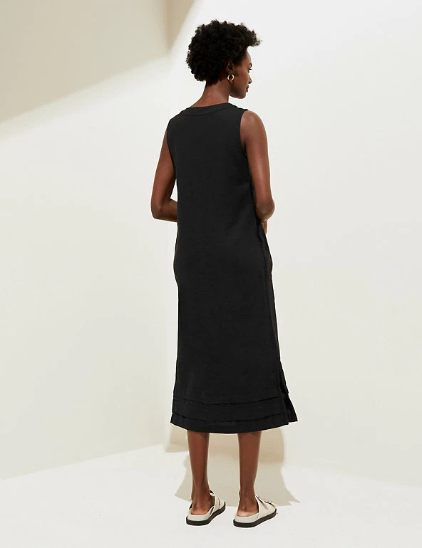 Brand new ๐ M&S Collection ๐ Dresses Linen Blend V-Neck Midi Shift ๐ Dress โ 5 Brand new ๐ M&S Collection ๐ Dresses Linen Blend V-Neck Midi Shift ๐ Dress โ - Image 5