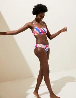 Outlet 😍 M&S Collection 👙 Bikinis Tie Dye V-Neck 👙 Bikini Top 😀