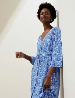Top 10 ๐ฅ M&S Collection ๐ Dresses Animal Button Through Kaftan Beach ๐ Dress ๐