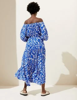 Deals 😍 M&S Collection 👗 Dresses Animal Print Bardot Maxi 👗 Dress 🔔 9 Deals 😍 M&S Collection 👗 Dresses Animal Print Bardot Maxi 👗 Dress 🔔 -Women's Holiday Shop Sales SD 01 T52 7456 E4 X EC 3