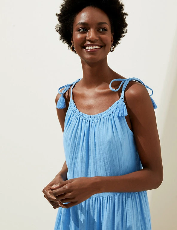 Brand new π M&S Collection π Dresses Pure Cotton Tiered Midi π Dressβ π 1 Brand new π M&S Collection π Dresses Pure Cotton Tiered Midi π Dressβ π