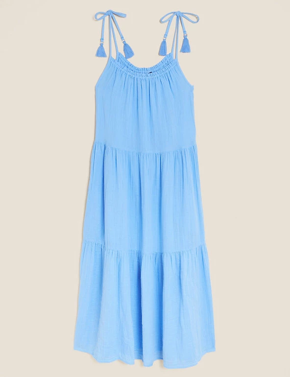 Brand new π M&S Collection π Dresses Pure Cotton Tiered Midi π Dressβ π 2 Brand new π M&S Collection π Dresses Pure Cotton Tiered Midi π Dressβ π - Image 2