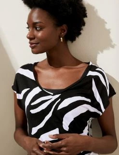 Promo 👏 M&S Collection 👗 Dresses Animal Print V-Neck Mini Column 👗 Dress 😉 7 Promo 👏 M&S Collection 👗 Dresses Animal Print V-Neck Mini Column 👗 Dress 😉 -Women's Holiday Shop Sales SD 01 T52 7498 Y4 X EC 1