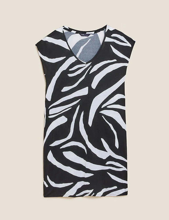 Promo 👏 M&S Collection 👗 Dresses Animal Print V-Neck Mini Column 👗 Dress 😉 2 Promo 👏 M&S Collection 👗 Dresses Animal Print V-Neck Mini Column 👗 Dress 😉 - Image 2