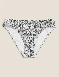 Cheap 👏 M&S Collection 👙 Bikinis Animal Print High Leg 👙 Bikini Bottoms 👏