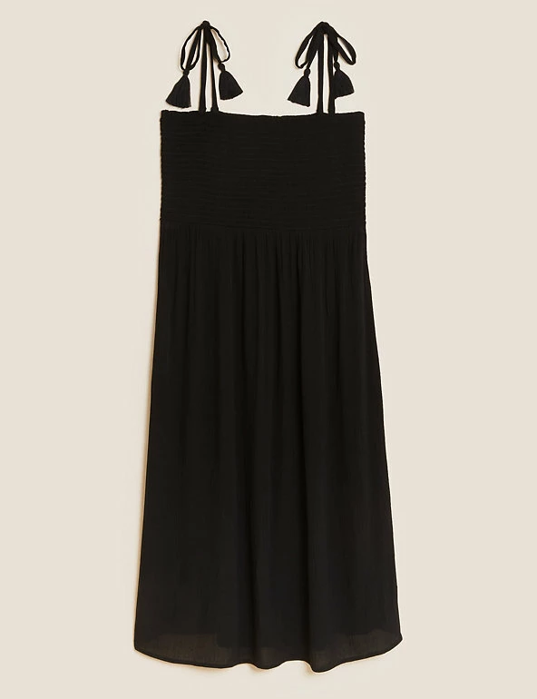 New ✔️ M&S Collection 👗 Dresses Square Neck Shirred Midi 👗 Dress ✨ 2 New ✔️ M&S Collection 👗 Dresses Square Neck Shirred Midi 👗 Dress ✨ - Image 2