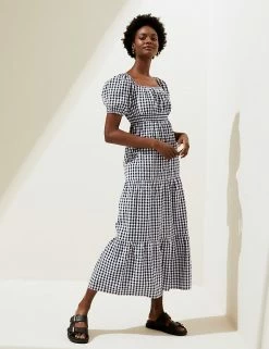 Cheapest ๐ M&S Collection ๐ Dresses Pure Cotton Gingham Shirred Waisted ๐ Dress ๐ 8 Cheapest ๐ M&S Collection ๐ Dresses Pure Cotton Gingham Shirred Waisted ๐ Dress ๐ -Women's Holiday Shop Sales SD 01 T52 7583 Y4 X EC 2