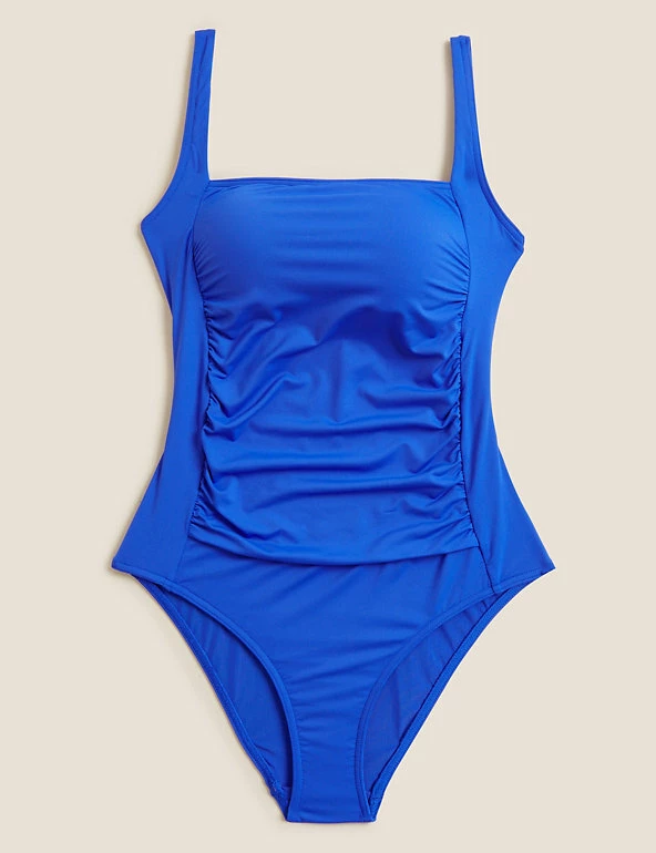 Promo 🔔 M&S Collection 🩱 Swimsuits Tummy Control Padded Square Neck 🩱 Swimsuit ✨ 2 Promo 🔔 M&S Collection 🩱 Swimsuits Tummy Control Padded Square Neck 🩱 Swimsuit ✨ - Image 2