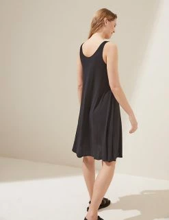 Best Pirce 🌟 M&S Collection 👗 Dresses Jersey Scoop Neck Mini Swing 👗 Dress 😍 -Women's Holiday Shop Sales SD 01 T52 7876 Y0 X EC 3