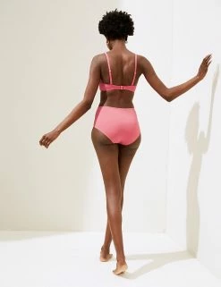 Promo 😀 M&S Collection 👙 Bikinis Tummy Control High Waisted 👙 Bikini Bottoms ✔️ -Women's Holiday Shop Sales SD 01 T52 7910W GM X EC 3