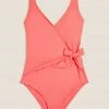 Cheap 🔥 M&S Collection 🩱 Swimsuits Tummy Control Wrap Plunge 🩱 Swimsuit 🌟