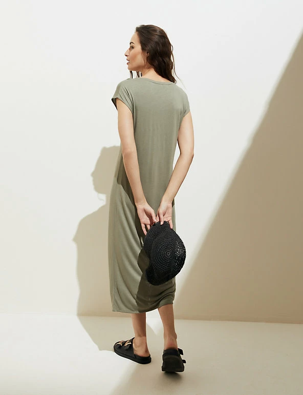 Wholesale โญ M&S Collection ๐ Dresses Jersey V-Neck Midi Shift ๐ Dress ๐ฅฐ 9 Wholesale โญ M&S Collection ๐ Dresses Jersey V-Neck Midi Shift ๐ Dress ๐ฅฐ - Image 9