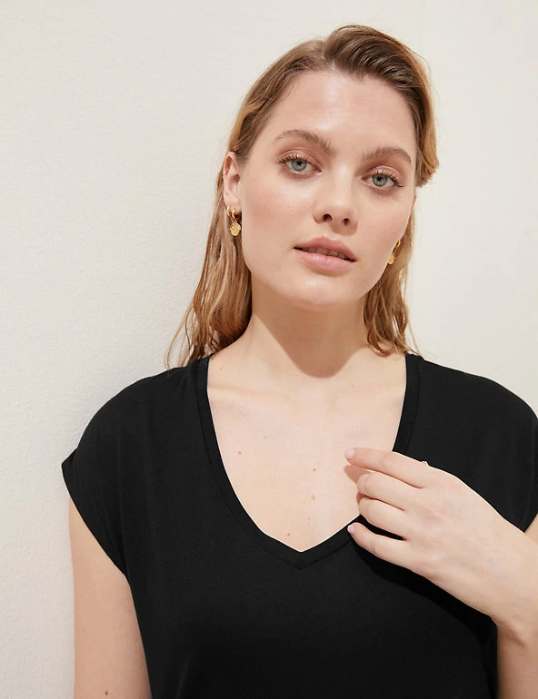 Wholesale โญ M&S Collection ๐ Dresses Jersey V-Neck Midi Shift ๐ Dress ๐ฅฐ 4 Wholesale โญ M&S Collection ๐ Dresses Jersey V-Neck Midi Shift ๐ Dress ๐ฅฐ - Image 4