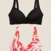 Budget 🎁 M&S Collection 👙 Bikinis 2 Pack Twist Front Plunge 👙 Bikini Tops 🎉