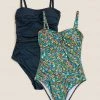 Cheap ⭐ M&S Collection 2 Pack Tummy Control Padded 🩱 Swimsuits 👏
