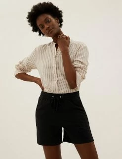 Coupon 😀 M&S Collection Linen Rich Shorts ⭐ 21 Coupon 😀 M&S Collection Linen Rich Shorts ⭐ -Women's Holiday Shop Sales SD 01 T57 3011 Y0 X EC 0
