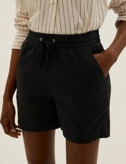 Coupon 😀 M&S Collection Linen Rich Shorts ⭐ 24 Coupon 😀 M&S Collection Linen Rich Shorts ⭐ -Women's Holiday Shop Sales SD 01 T57 3011 Y0 X EC 2