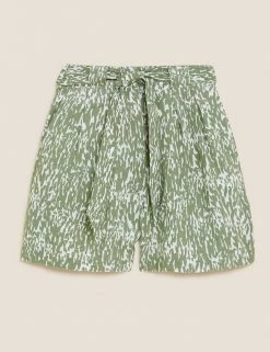 Best Sale ✨ M&S Collection Trousers Pure Linen Shorts ✨ -Women's Holiday Shop Sales SD 01 T57 3021 XJ X EC 90