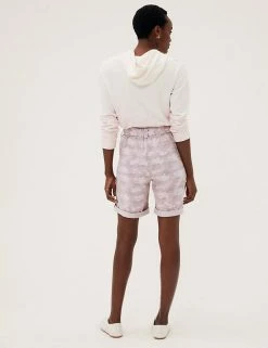 New 🤩 M&S Collection Tencel™ Rich Cargo Shorts ❤️ -Women's Holiday Shop Sales SD 01 T57 3041 A4 X EC 1