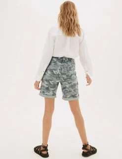 New 🤩 M&S Collection Tencel™ Rich Cargo Shorts ❤️ -Women's Holiday Shop Sales SD 01 T57 3041 KA X EC 4