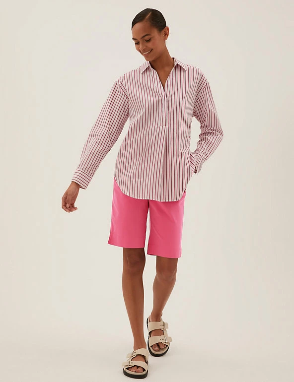 Cheap โ M&S Collection Cotton Rich Knee Length Chino Shorts ๐งจ 23 Cheap โ M&S Collection Cotton Rich Knee Length Chino Shorts ๐งจ - Image 23