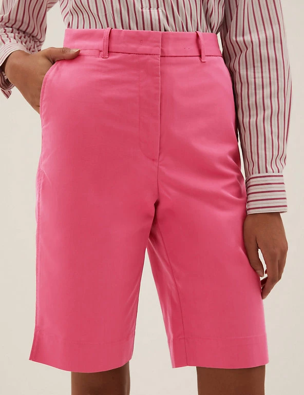 Cheap โ M&S Collection Cotton Rich Knee Length Chino Shorts ๐งจ 26 Cheap โ M&S Collection Cotton Rich Knee Length Chino Shorts ๐งจ - Image 26