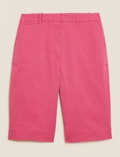 Cheap โ M&S Collection Cotton Rich Knee Length Chino Shorts ๐งจ 50 Cheap โ M&S Collection Cotton Rich Knee Length Chino Shorts ๐งจ -Women's Holiday Shop Sales SD 01 T57 3051 A2 X EC 90
