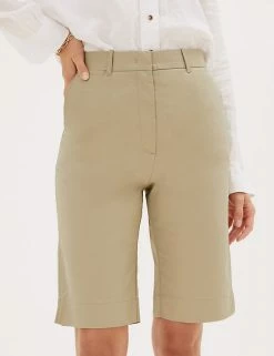 Cheap โ M&S Collection Cotton Rich Knee Length Chino Shorts ๐งจ 47 Cheap โ M&S Collection Cotton Rich Knee Length Chino Shorts ๐งจ -Women's Holiday Shop Sales SD 01 T57 3051 NM X EC 2