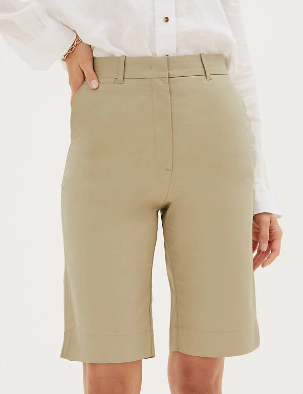 Cheap โ M&S Collection Cotton Rich Knee Length Chino Shorts ๐งจ 21 Cheap โ M&S Collection Cotton Rich Knee Length Chino Shorts ๐งจ - Image 21