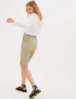 Cheap โ M&S Collection Cotton Rich Knee Length Chino Shorts ๐งจ 48 Cheap โ M&S Collection Cotton Rich Knee Length Chino Shorts ๐งจ -Women's Holiday Shop Sales SD 01 T57 3051 NM X EC 3