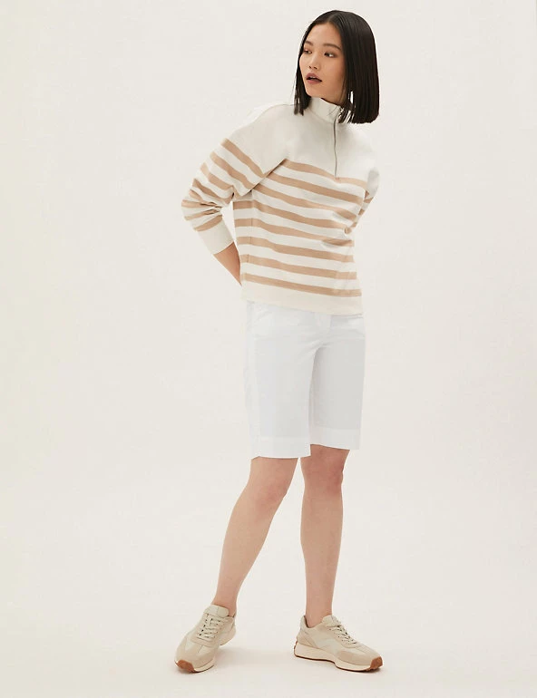 Cheap โ M&S Collection Cotton Rich Knee Length Chino Shorts ๐งจ 13 Cheap โ M&S Collection Cotton Rich Knee Length Chino Shorts ๐งจ - Image 13