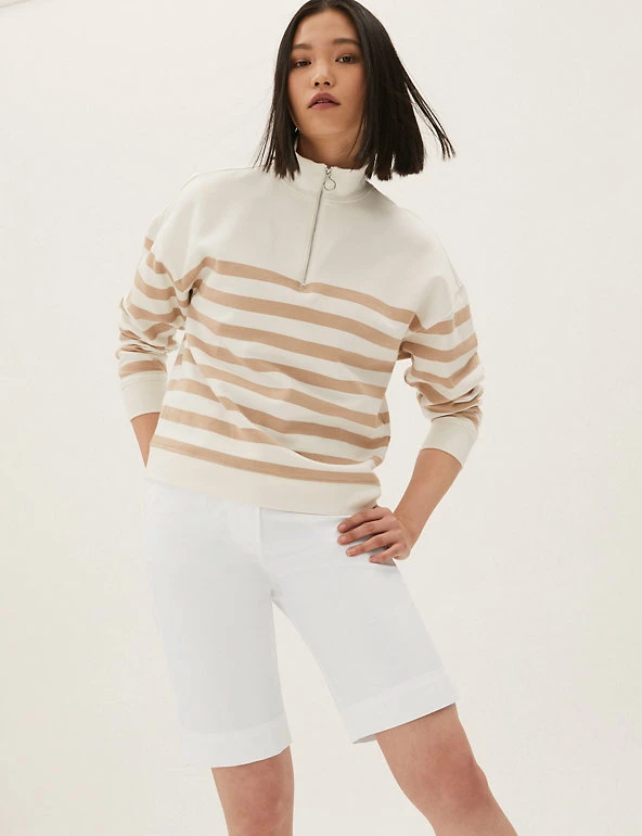 Cheap โ M&S Collection Cotton Rich Knee Length Chino Shorts ๐งจ 15 Cheap โ M&S Collection Cotton Rich Knee Length Chino Shorts ๐งจ - Image 15