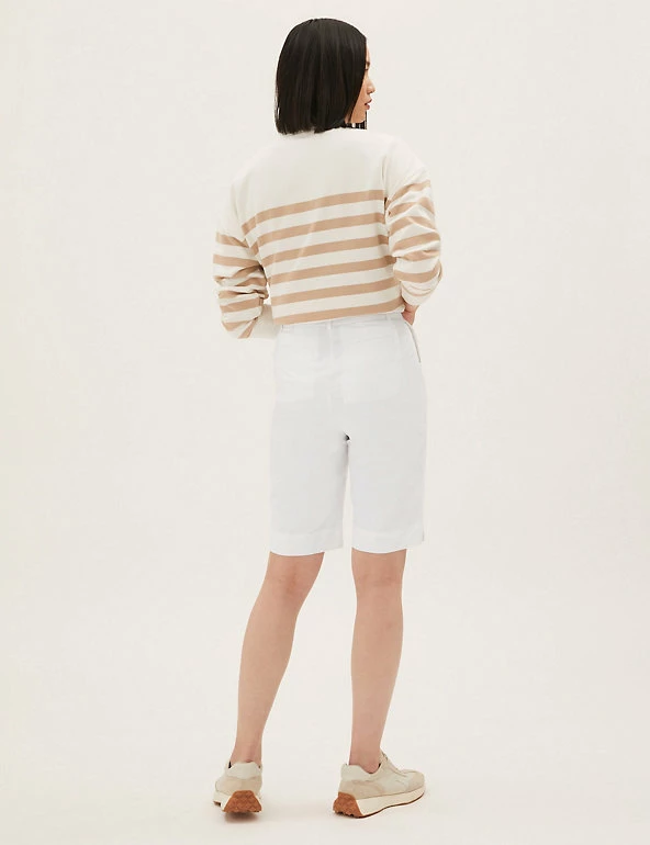 Cheap โ M&S Collection Cotton Rich Knee Length Chino Shorts ๐งจ 17 Cheap โ M&S Collection Cotton Rich Knee Length Chino Shorts ๐งจ - Image 17