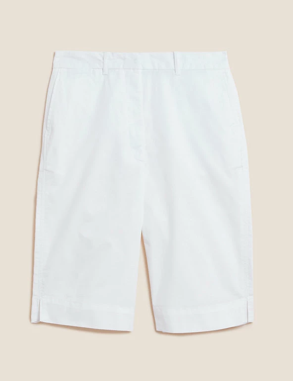 Cheap โ M&S Collection Cotton Rich Knee Length Chino Shorts ๐งจ 14 Cheap โ M&S Collection Cotton Rich Knee Length Chino Shorts ๐งจ - Image 14