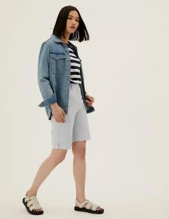 Cheap โ M&S Collection Cotton Rich Knee Length Chino Shorts ๐งจ 35 Cheap โ M&S Collection Cotton Rich Knee Length Chino Shorts ๐งจ -Women's Holiday Shop Sales SD 01 T57 3051 XQ X EC 0