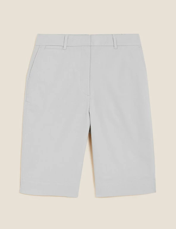 Cheap โ M&S Collection Cotton Rich Knee Length Chino Shorts ๐งจ 10 Cheap โ M&S Collection Cotton Rich Knee Length Chino Shorts ๐งจ - Image 10