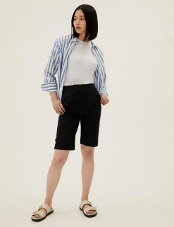 Cheap โ M&S Collection Cotton Rich Knee Length Chino Shorts ๐งจ 31 Cheap โ M&S Collection Cotton Rich Knee Length Chino Shorts ๐งจ -Women's Holiday Shop Sales SD 01 T57 3051 Y0 X EC 0