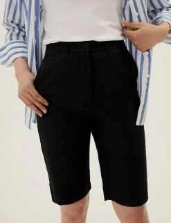 Cheap โ M&S Collection Cotton Rich Knee Length Chino Shorts ๐งจ 33 Cheap โ M&S Collection Cotton Rich Knee Length Chino Shorts ๐งจ -Women's Holiday Shop Sales SD 01 T57 3051 Y0 X EC 1