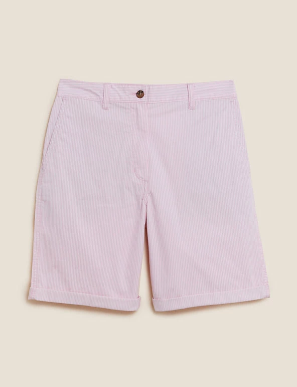 Discount ๐คฉ M&S Collection Cotton Rich High Waisted Chino Shorts ๐ 2 Discount ๐คฉ M&S Collection Cotton Rich High Waisted Chino Shorts ๐ - Image 2
