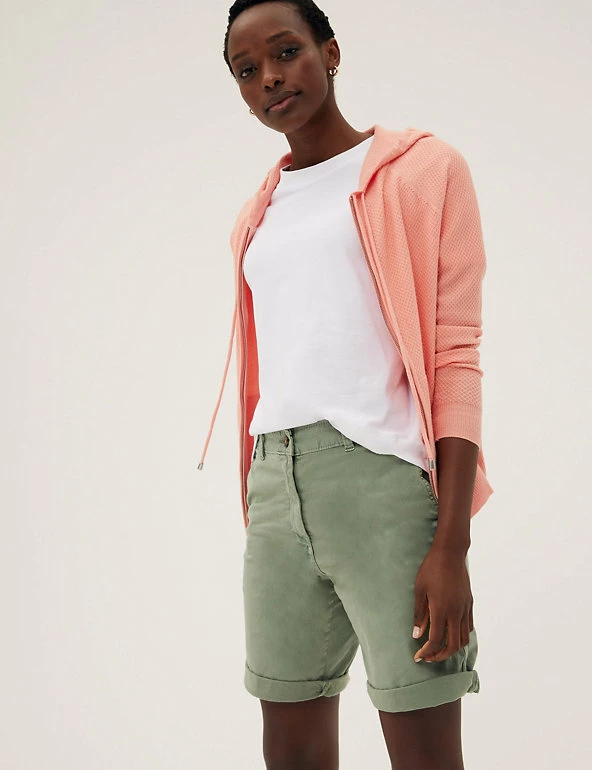 Discount ๐คฉ M&S Collection Cotton Rich High Waisted Chino Shorts ๐ 43 Discount ๐คฉ M&S Collection Cotton Rich High Waisted Chino Shorts ๐ - Image 43