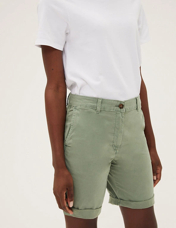 Discount ๐คฉ M&S Collection Cotton Rich High Waisted Chino Shorts ๐ 46 Discount ๐คฉ M&S Collection Cotton Rich High Waisted Chino Shorts ๐ - Image 46