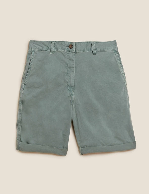 Discount ๐คฉ M&S Collection Cotton Rich High Waisted Chino Shorts ๐ 44 Discount ๐คฉ M&S Collection Cotton Rich High Waisted Chino Shorts ๐ - Image 44
