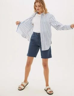 Discount ๐คฉ M&S Collection Cotton Rich High Waisted Chino Shorts ๐ 79 Discount ๐คฉ M&S Collection Cotton Rich High Waisted Chino Shorts ๐ -Women's Holiday Shop Sales SD 01 T57 3061 F0 X EC 1