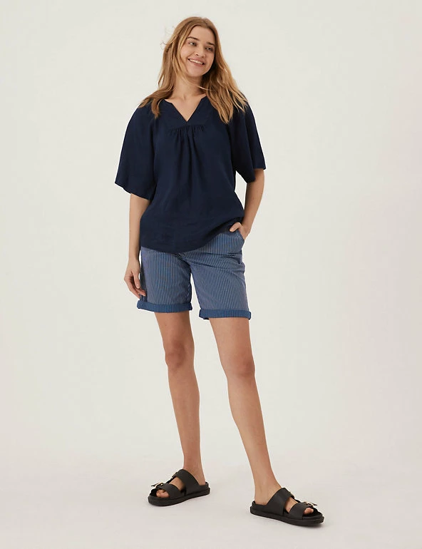 Discount ๐คฉ M&S Collection Cotton Rich High Waisted Chino Shorts ๐ 37 Discount ๐คฉ M&S Collection Cotton Rich High Waisted Chino Shorts ๐ - Image 37