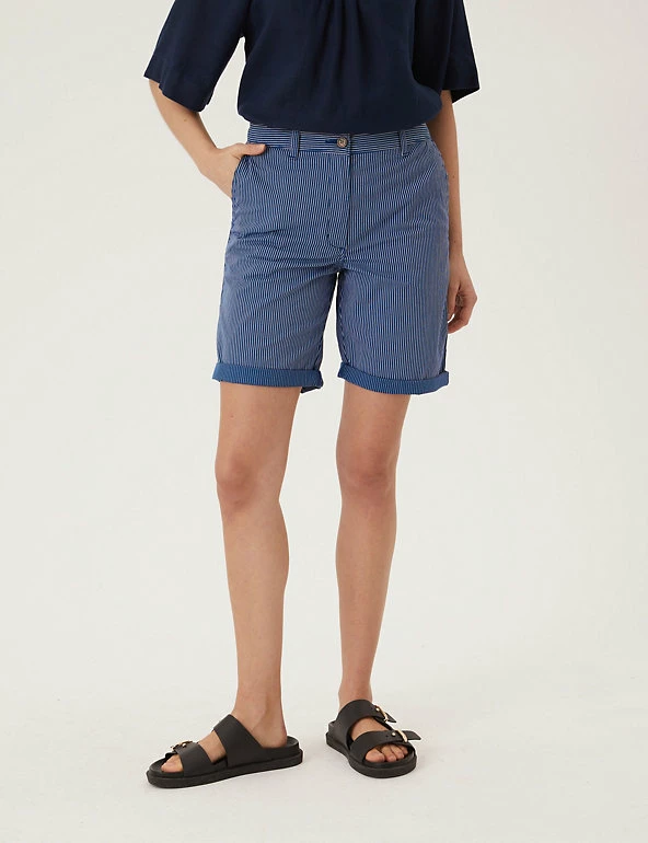 Discount ๐คฉ M&S Collection Cotton Rich High Waisted Chino Shorts ๐ 39 Discount ๐คฉ M&S Collection Cotton Rich High Waisted Chino Shorts ๐ - Image 39