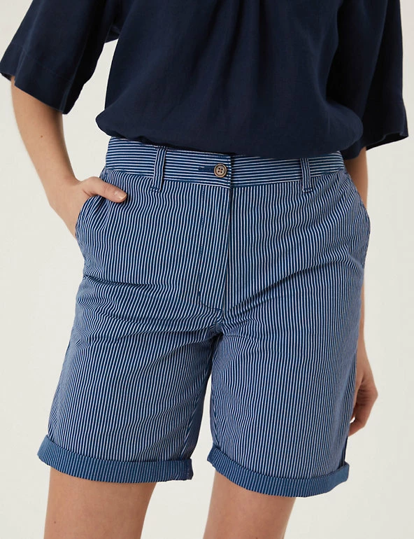 Discount ๐คฉ M&S Collection Cotton Rich High Waisted Chino Shorts ๐ 40 Discount ๐คฉ M&S Collection Cotton Rich High Waisted Chino Shorts ๐ - Image 40