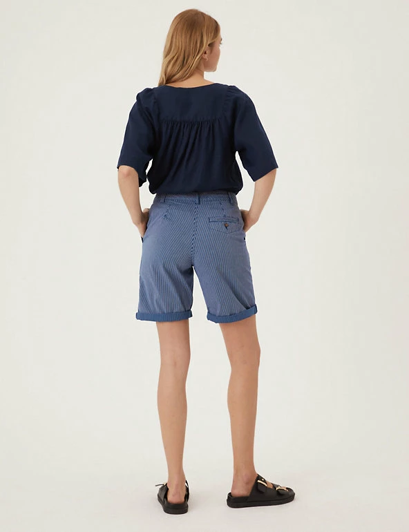 Discount ๐คฉ M&S Collection Cotton Rich High Waisted Chino Shorts ๐ 41 Discount ๐คฉ M&S Collection Cotton Rich High Waisted Chino Shorts ๐ - Image 41
